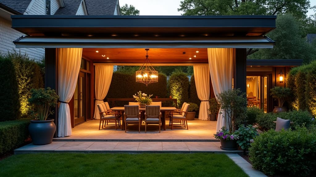 Harbor Lane Veranda — Retractable Awnings, Outdoor Curtains